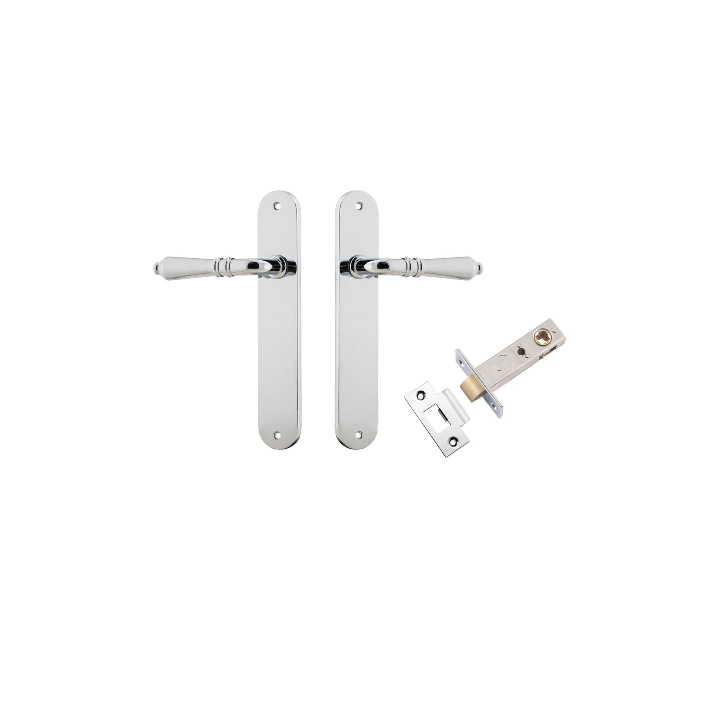 Sarlat Lever Oval Polished Chrome Passage Kit
