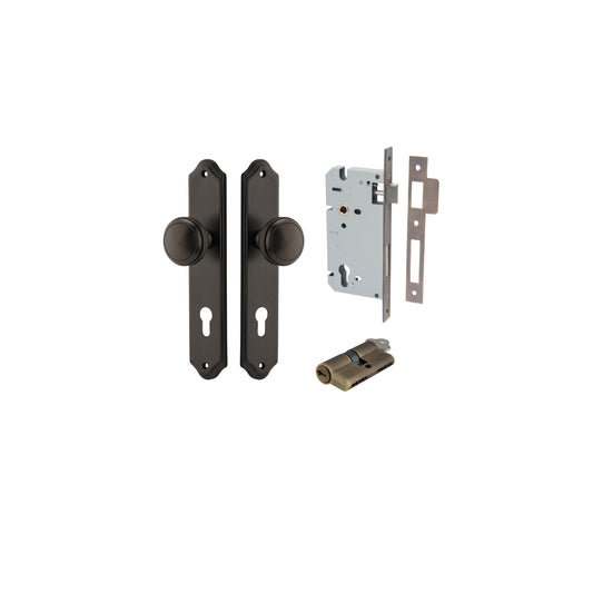 Paddington Knob Shouldered Signature Brass Entrance Kit - Key/Key