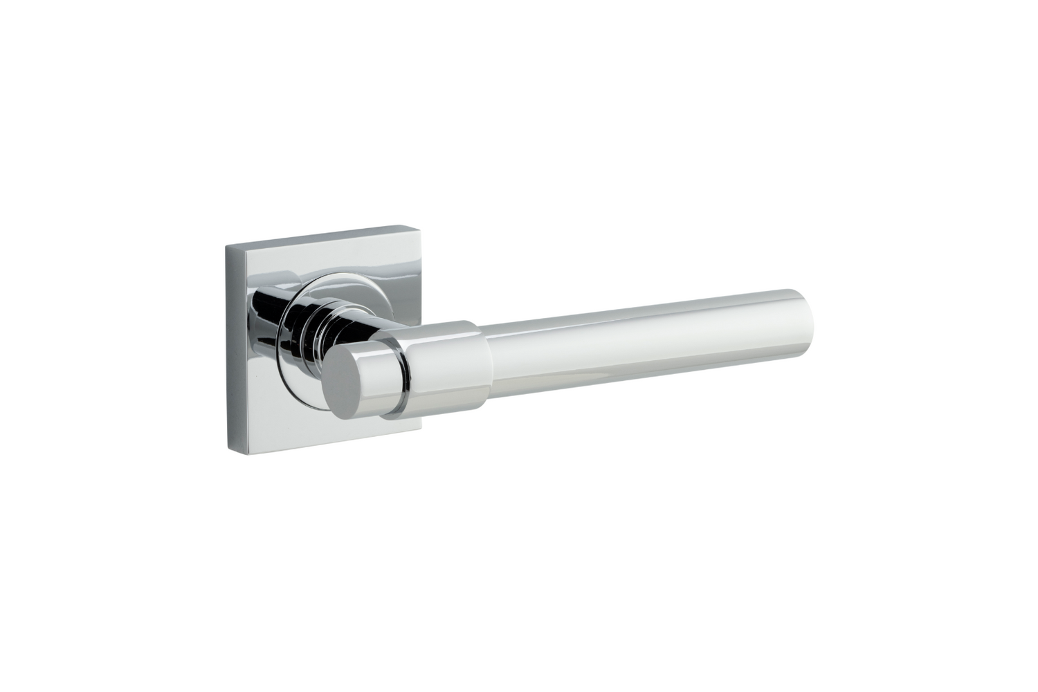 Helsinki Lever on Square Rose Polished Chrome