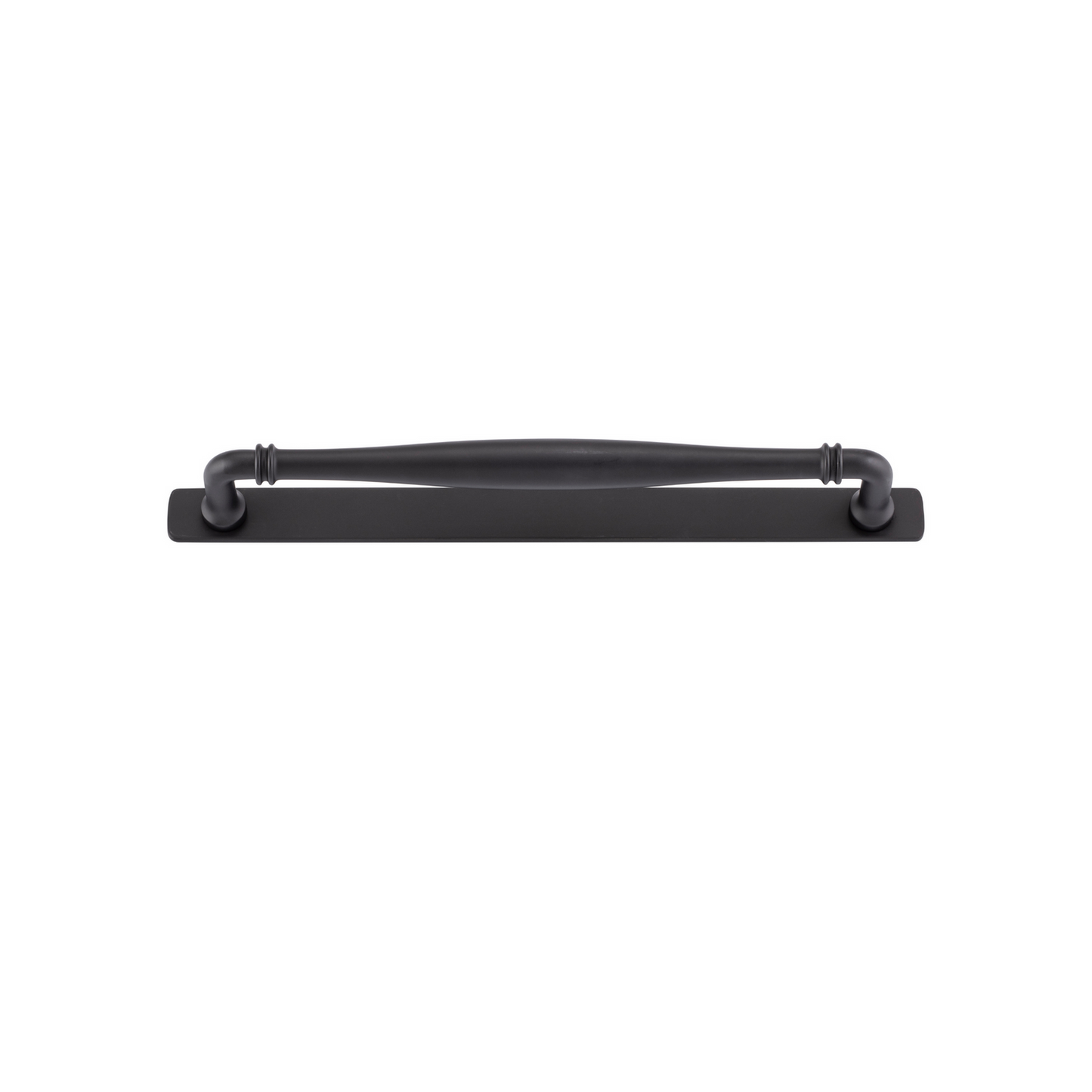 Sarlat Cabinet Pull with Backplate Matt Black CTC 256mm