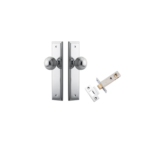 Guildford Knob Stepped Polished Chrome Passage Kit