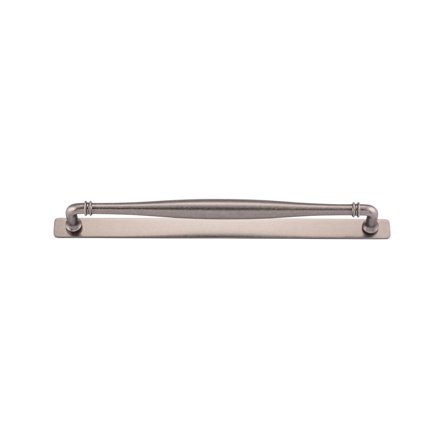 Sarlat Cabinet Pull with Backplate Distressed Nickel CTC 320mm