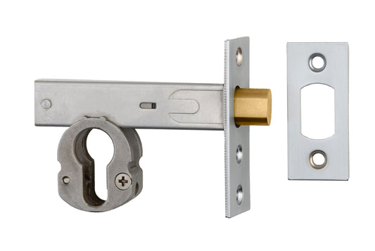 Euro Mortice Deadbolt Brushed Chrome 60mm
