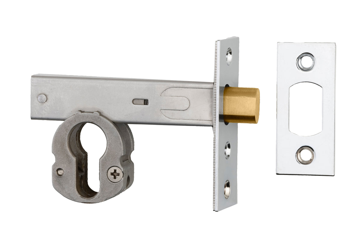 Euro Mortice Deadbolt Polished Chrome 70mm