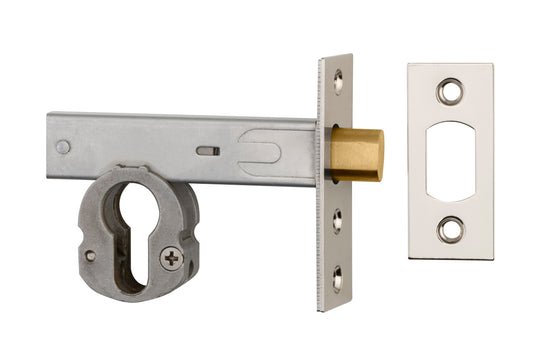 Euro Mortice Deadbolt Polished Nickel 70mm