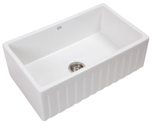 Ribbed butler sink
