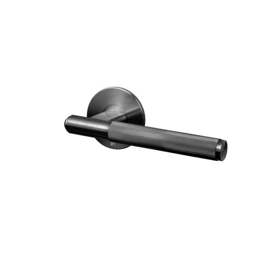 Fixed Door Handle / Single-Sided / Linear / Gun Metal