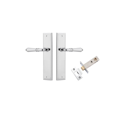 Sarlat Lever Stepped Polished Chrome Passage Kit