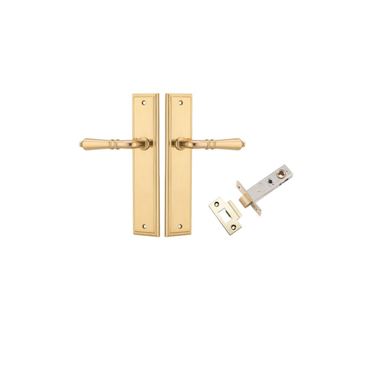 Sarlat Lever Stepped Polished Brass Passage Kit
